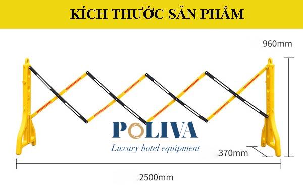 Hình ảnh kích thước hàng rào chắn khu vực thi công