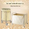 Xe đẩy giặt là khung inox