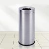 Thùng rác inox tròn nắp hở