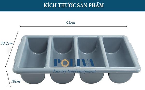 Hình ảnh kích thước khay để đũa thìa 