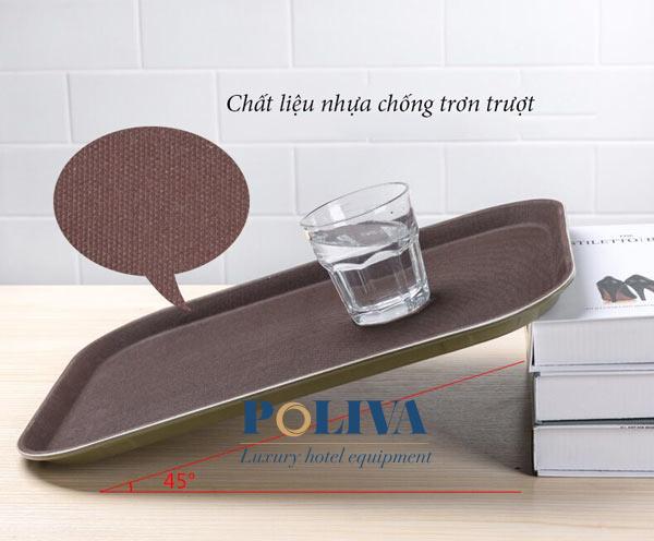 Khay nhựa chống trượt của Poliva