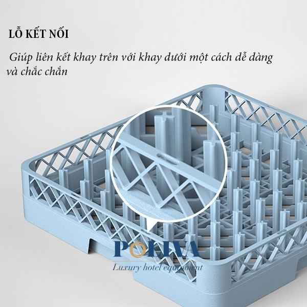 Thiết kế tiện ích của khay rack đựng bát đĩa