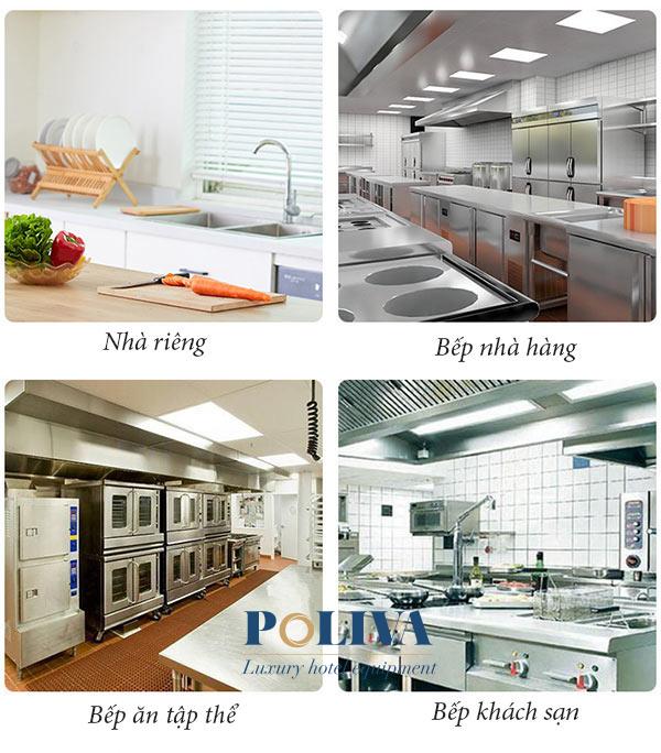 Rack đựng ly cốc nhà hàng đa dạng không gian sử dụng