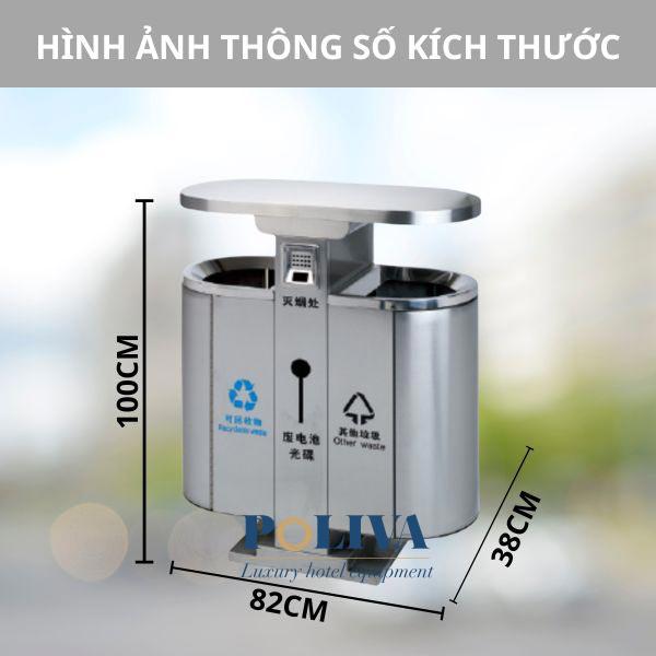 Hình ảnh kích thước thùng inox ngoài trời