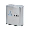 Thùng rác đôi ngoài trời nắp lật