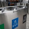 Thùng phân loại rác 3 ngăn inox