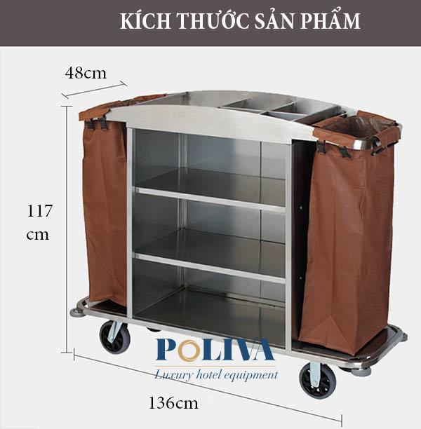 Hình ảnh kích thước xe làm buồng phòng khách sạn