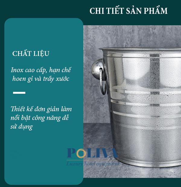 Chất liệu inox cao cấp đảm bảo an toàn cho người sử dụng