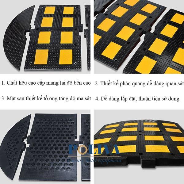 Hình ảnh chi tiết gờ giảm tốc cao su