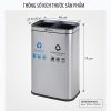 Thùng rác inox 2 ngăn văn phòng