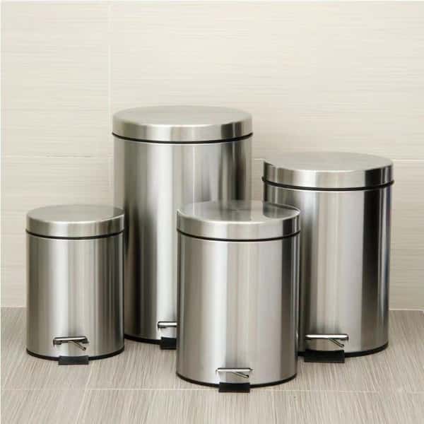 Thùng rác chân đạp inox cỡ nhỏ và trung