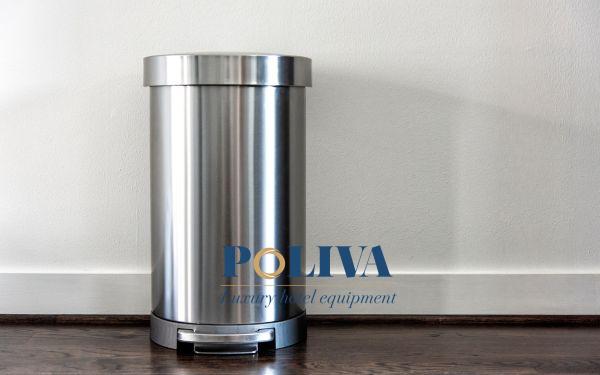 Hình ảnh thùng rác được làm bằng chất liệu inox