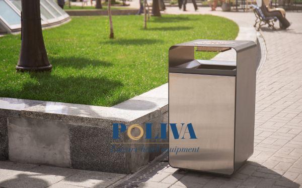 Thùng rác làm bằng inox là lựa chọn rất hợp lý