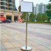Bảng menu inox trắng 2 mặt