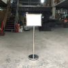 Bảng menu inox trắng 2 mặt
