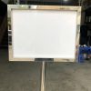 Bảng menu inox trắng 2 mặt