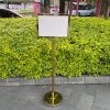 Bảng menu inox vàng 2 mặt