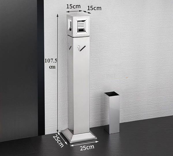 Kích thước cây gạt tàn thuốc lá