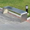 Ghế băng inox ngoài trời