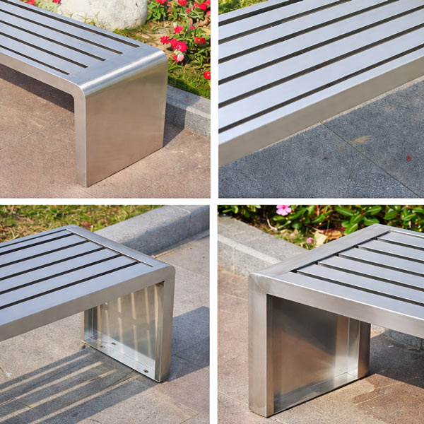 Ghế băng inox ngoài trời