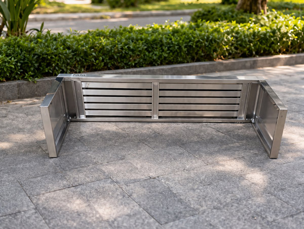 Ghế băng inox ngoài trời