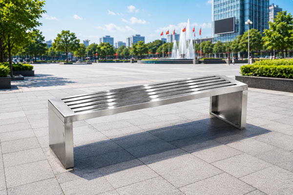 Ghế băng inox ngoài trời