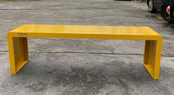 Hình ảnh một số màu của ghế công viên không tựa Poliva