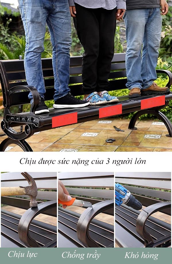 Ghế nhôm đúc ngoài trời 