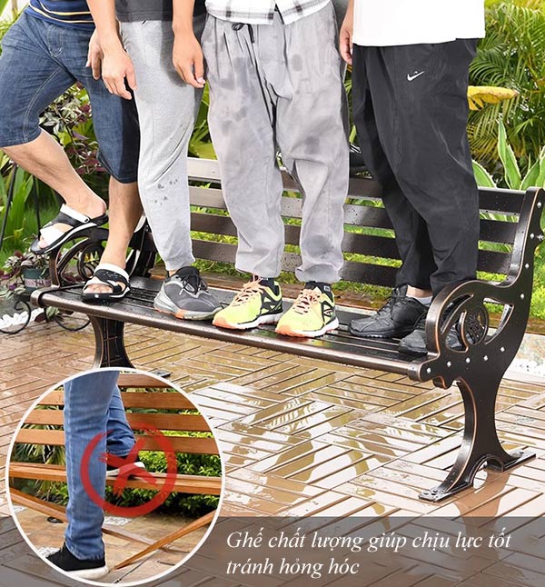 Ghế thiết kế khung nhôm đúc chịu tải tốt