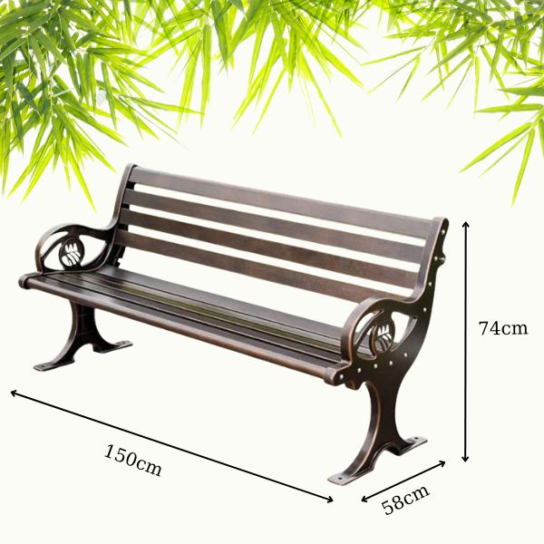 Kích thước ghế nhôm đúc của Poliva
