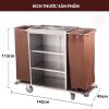 Xe đẩy dọn phòng inox