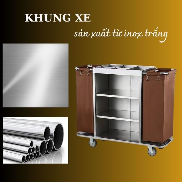 Chất liệu inox bền bỉ, chống gỉ sét