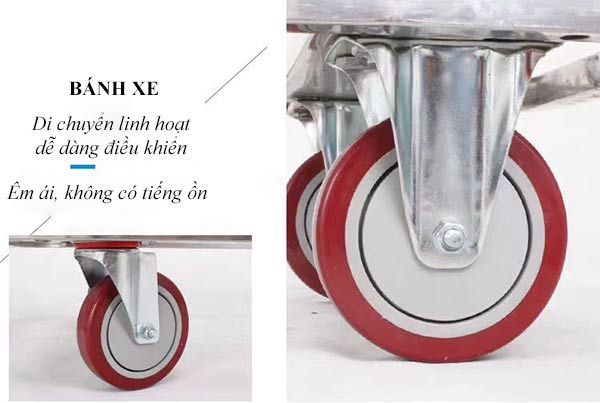 Thiết kế bánh xe thông minh dễ dàng di chuyển