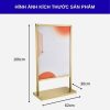 Bảng menu khung inox mạ vàng