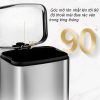 Thùng rác inox vuông đạp chân