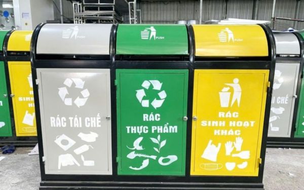 Các loại thùng rác công cộng phổ biến tại đô thị hiện nay
