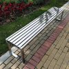Ghế ngồi công viên inox không tựa lưng