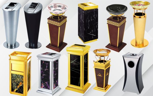 Hình ảnh 1 số mẫu thùng rác Poliva đang bán