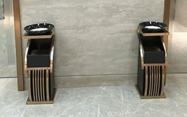 Thùng rác cao cấp còn là vật để trang trí không gian, nâng tầm không gian khách sạn của bạn