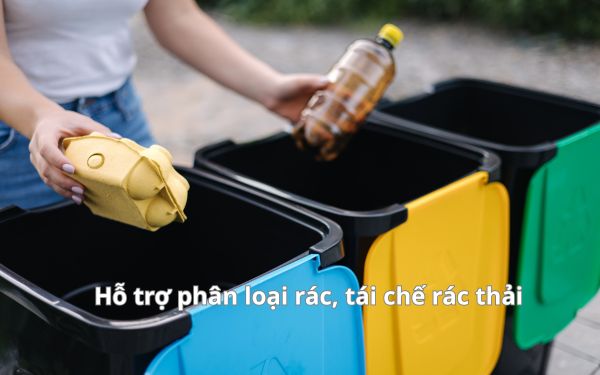 Thùng rác công cộng có thể hỗ trợ việc phân loại rác, tái chế rác thải