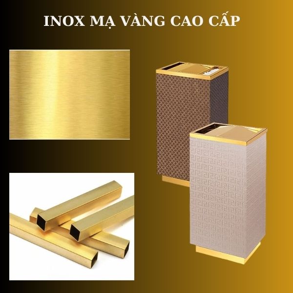 Chất liệu inox mạ vàng cao cấp, sang trọng