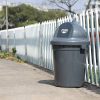 Thùng rác nhựa tròn nắp đẩy 100l