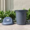 Thùng rác nhựa tròn nắp đẩy 100l