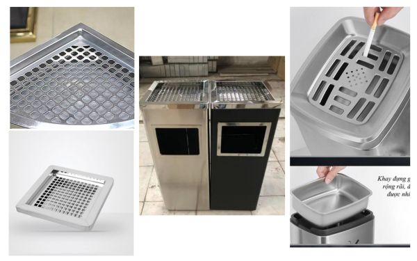 Thùng rác có gạt tàn thuốc – Sự kết hợp 2 trong 1 tiện lợi