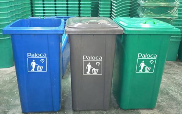 Hình ảnh thùng rác công nghiệp 240 lít