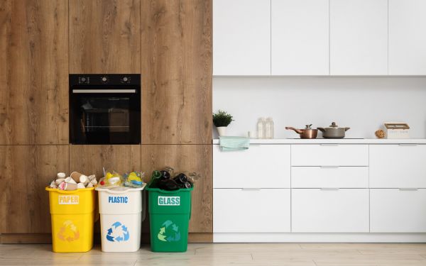 Có thể chọn loại thùng rác nhiều ngăn để phân loại rác
