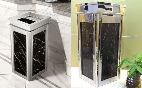 Thường được làm bằng inox sáng bóng, dễ dàng vệ sinh và lau chùi