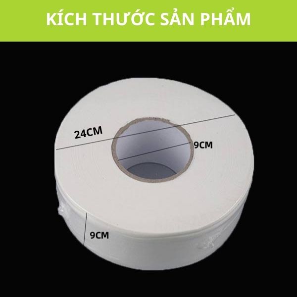 Kích thước cuộn giấy vệ sinh công nghiệp của Poliva