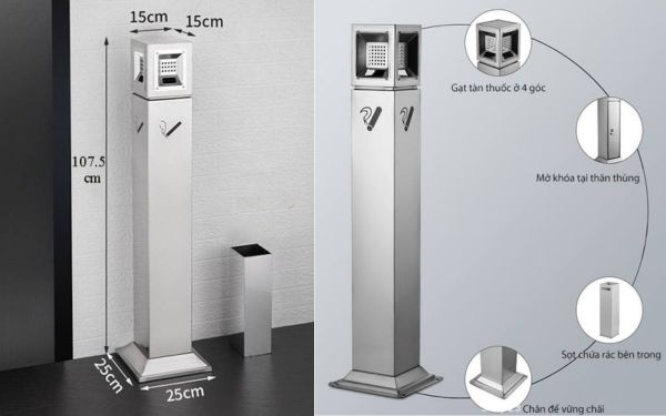 Trụ gạt tàn là gì? Cấu tạo của trụ gạt tàn thuốc lá