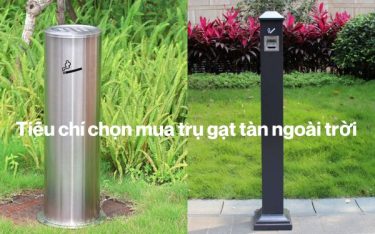 So sánh trụ gạt tàn thuốc inox và thép – Đâu là lựa chọn tốt hơn?